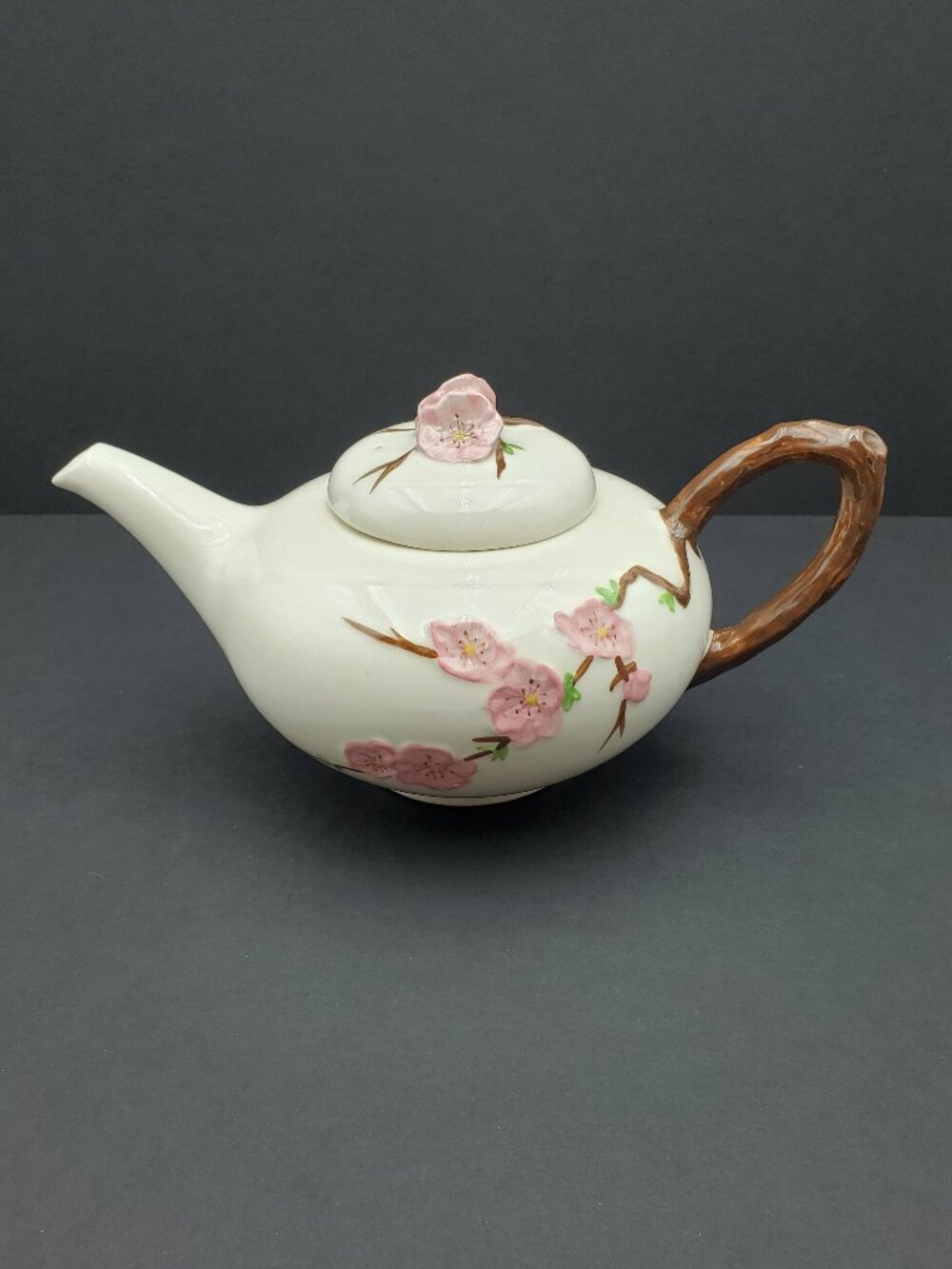 Metlox Peach Blossom Poppytrail Vernon Teapot with Lid
